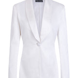 House of Holland White Satin Tailored Jacket