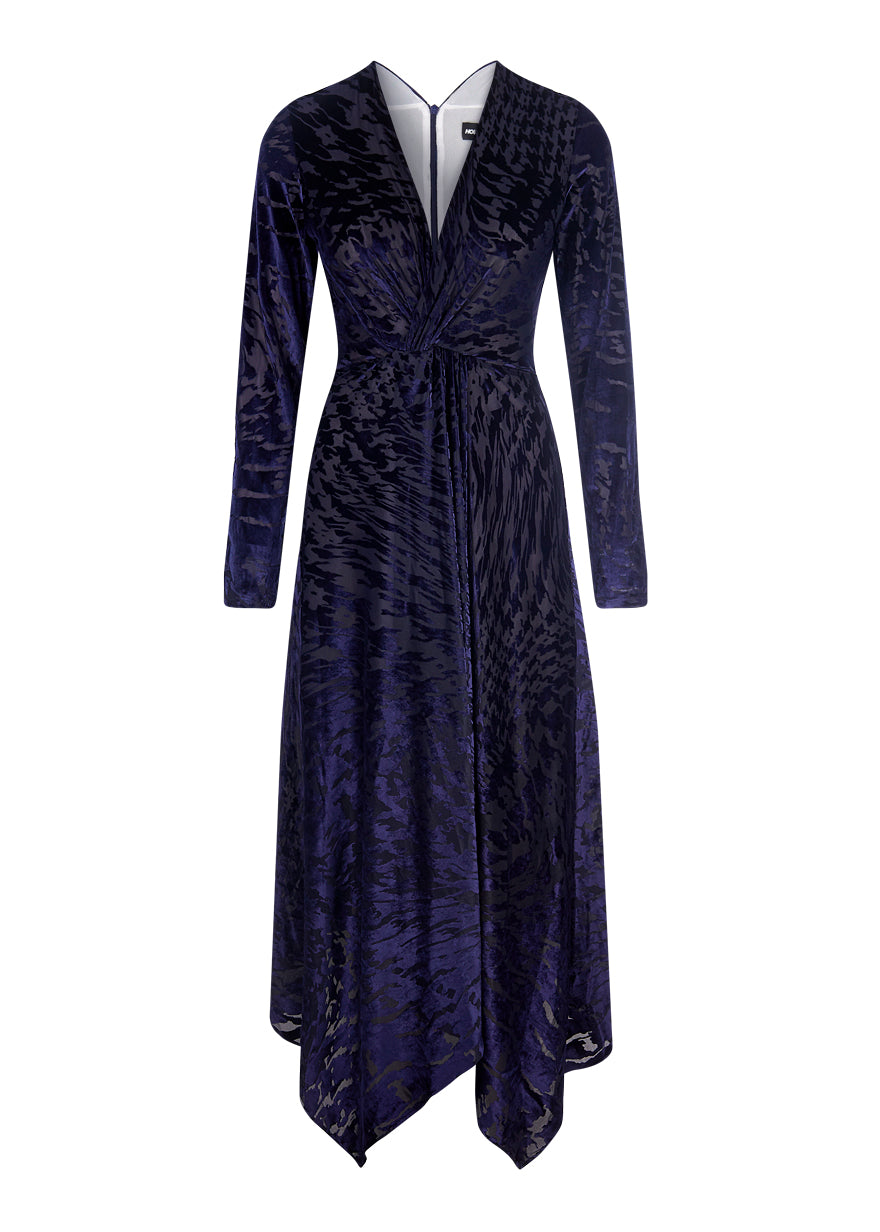 Knot Devore Midi Dress