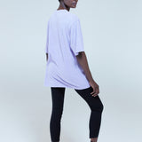 House Of Holland Acid Wash Oversized T-Shirt In Lilac