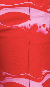 House Of Holland Marble Print Suit Trouser In Red And Pink