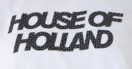 House Of Holland White Transfer Printed T-shirt With A Small Spot 3D Detail