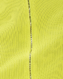 House of Holland Yellow Knitted Rib Mini Skirt with a Front Zip