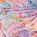 House Of Holland Heart Print Mini Jersey Skirt