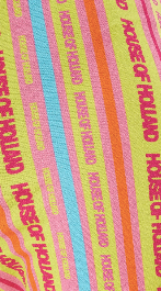 HOUSE OF HOLLAND MULTICOLOUR STRIPED JERSEY TROUSERS