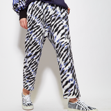 House of Holland Purple and White Tie Dye Zebra Print Joggers