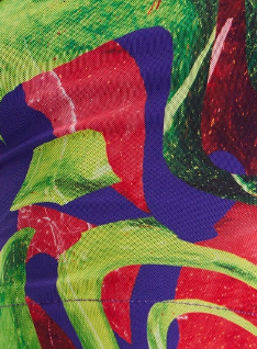 House Of Holland Abstract Multicolour Print Crop Top