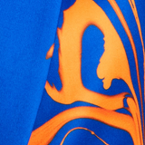 House Of Holland Marble Print Blazer in Blue And Orange