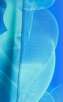 House Of Holland Royal Blue Aqua Mesh Abstract Wire Print Cargo Pants With Side Pockets
