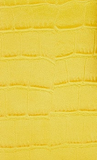 House Of Holland Small Crossbody Bag In Yellow And White With Printed Logo