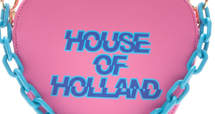 House of Holland SHOULDER WITH A CHAIN DETAIL AND - Handbag - pink