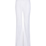 House of Holland White Satin Tailored Flared Trouser