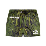 House of Holland Umbro Snake Print Swim Shorts (Green)
