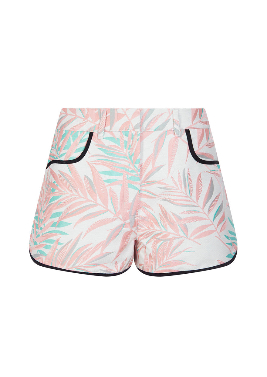 Jacquard Palm Leaf Shorts